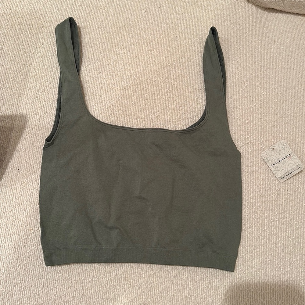 NWT Free people ivy green soft tank